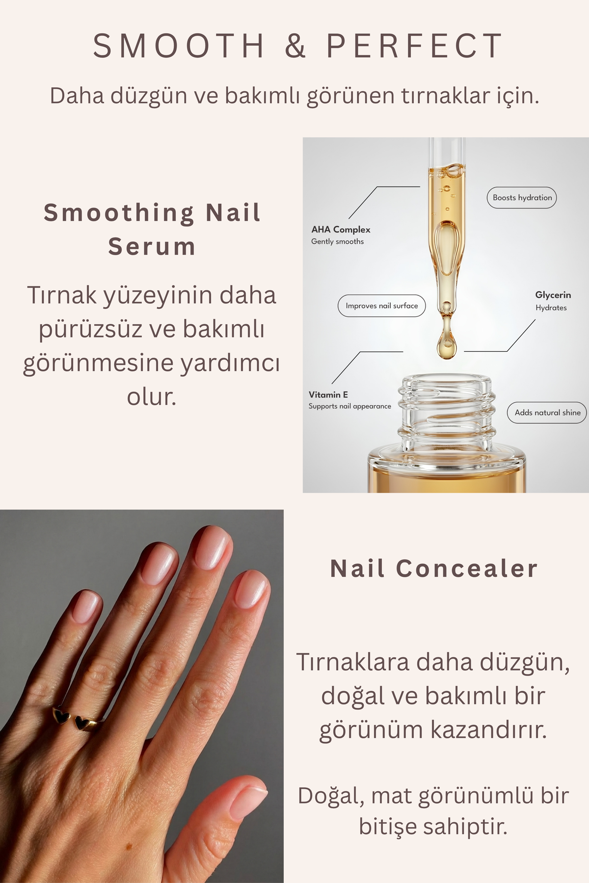 The Perfecting Duo – Smoothing Nail Serum & Nail Concealer 2'li Tırnak Bakım Seti