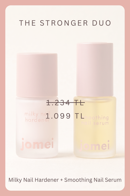 The Stronger Duo – Milky Nail Hardener & Smoothing Nail Serum 2'li Tırnak Bakım Seti