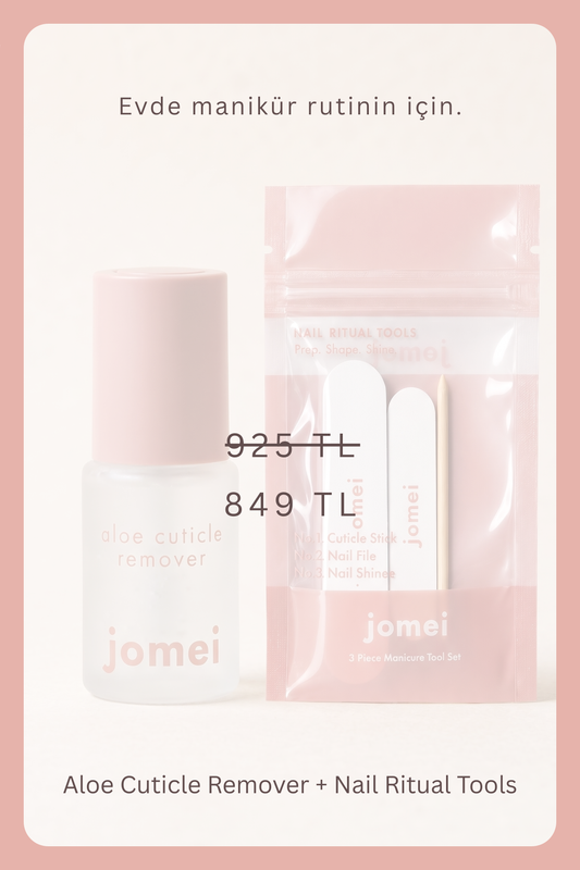 Manicure Essentials Pack – Aloe Cuticle Remover & 3'lü Manikür Alet Seti