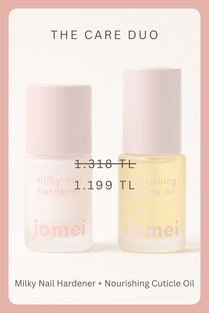 The Care Duo – Milky Nail Hardener & Nourishing Cuticle Oil 2'li Tırnak Bakım Seti